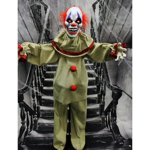 🔥Haunted Hill Farm Life-Size Scary Talking Clown Halloween Animatronic BNWT🔥 - Picture 4 of 4